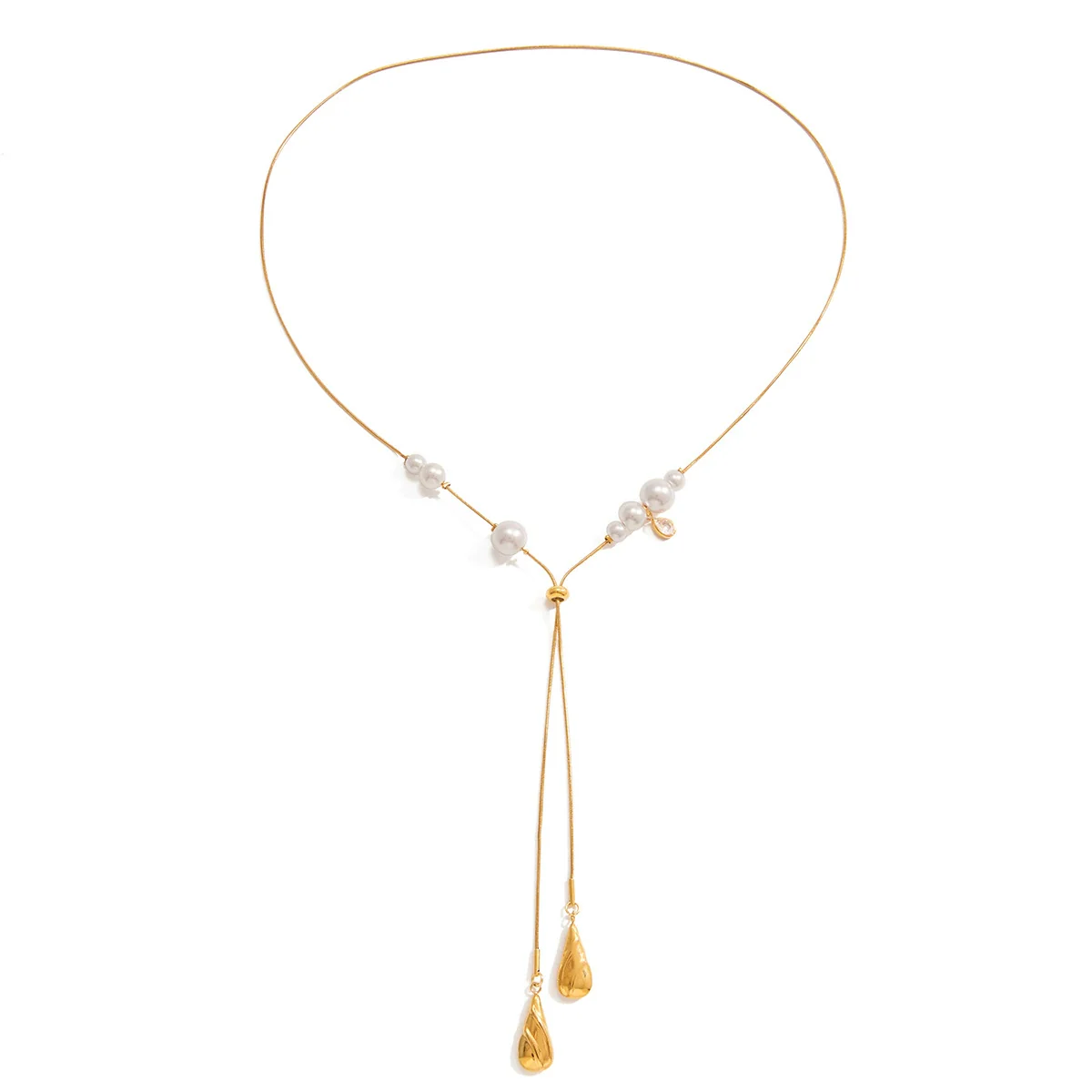 Wholesale Stainless Steel Electroplated Drop Shape Necklace For Women - Image 5