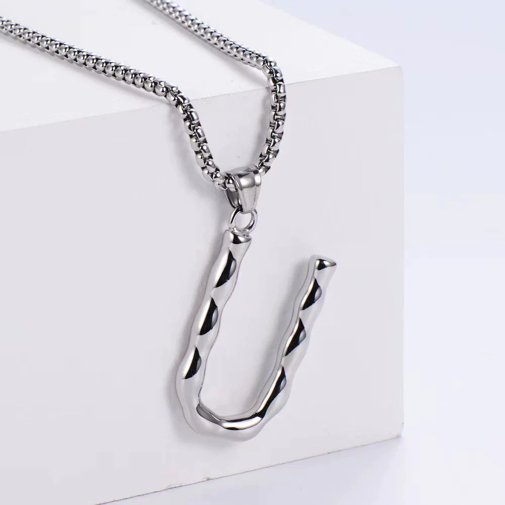 Wholesale Stainless Steel Electroplated Geometric Light Luxury Crown And English Letters Clavicle Necklace - Image 22