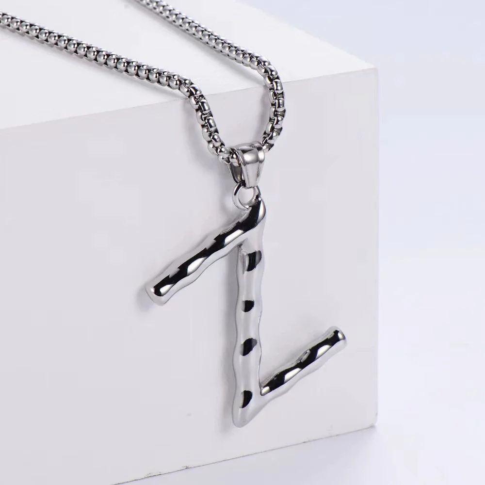 Wholesale Stainless Steel Electroplated Geometric Light Luxury Crown And English Letters Clavicle Necklace - Image 27