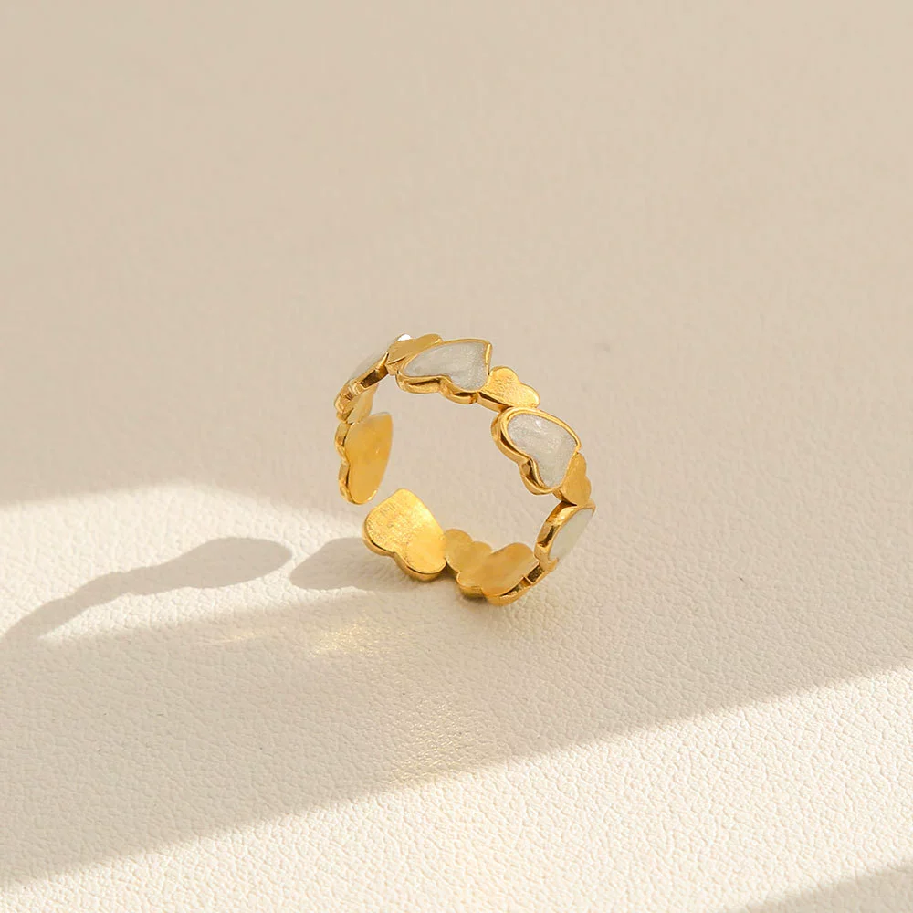 Wholesale Stainless Steel Electroplated Geometric Women's Rings - Image 10