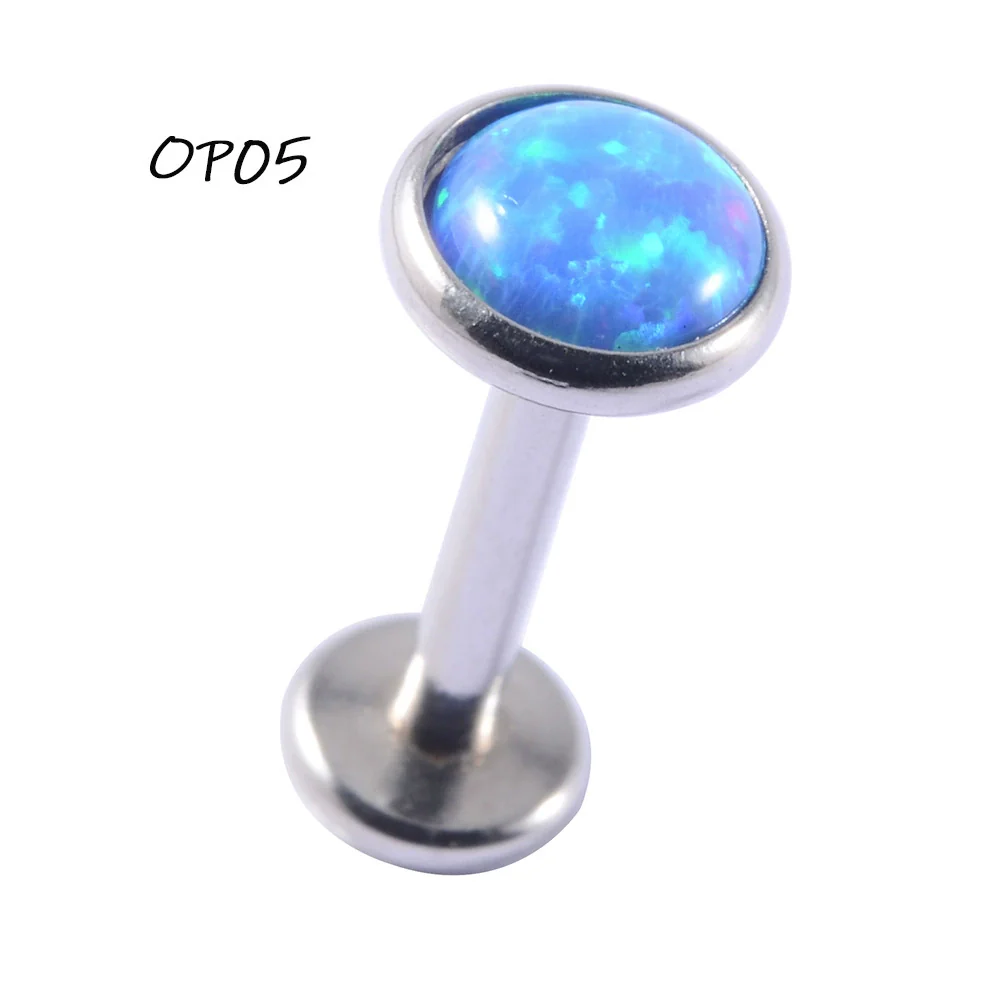 Wholesale Stainless Steel Fashion Heart Shaped Electroplated Opal And Zircon Tshaped Pin Earrings For Unisex - Image 10