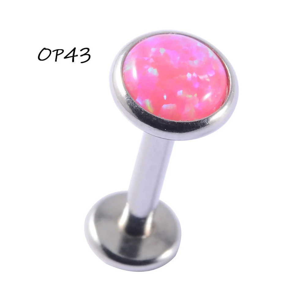 Wholesale Stainless Steel Fashion Heart Shaped Electroplated Opal And Zircon Tshaped Pin Earrings For Unisex - Image 13