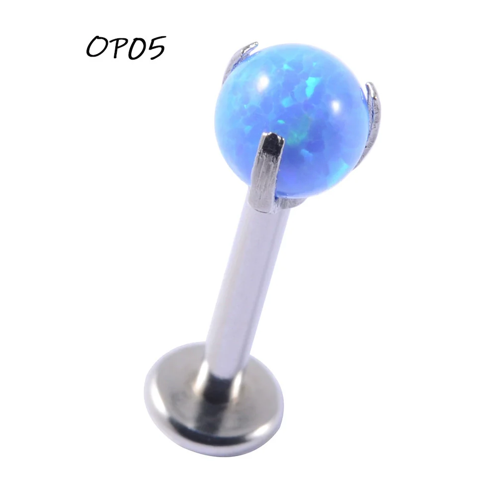 Wholesale Stainless Steel Fashion Heart Shaped Electroplated Opal And Zircon Tshaped Pin Earrings For Unisex - Image 15