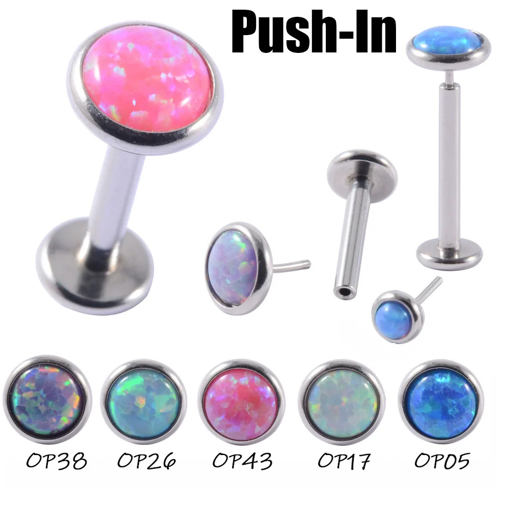 Wholesale Stainless Steel Fashion Heart Shaped Electroplated Opal And Zircon Tshaped Pin Earrings For Unisex - Image 2