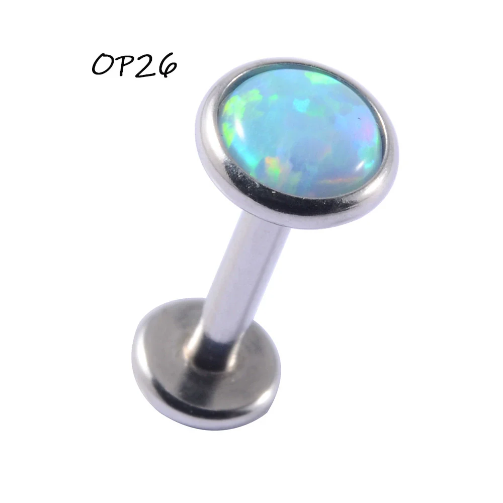 Wholesale Stainless Steel Fashion Heart Shaped Electroplated Opal And Zircon Tshaped Pin Earrings For Unisex - Image 9