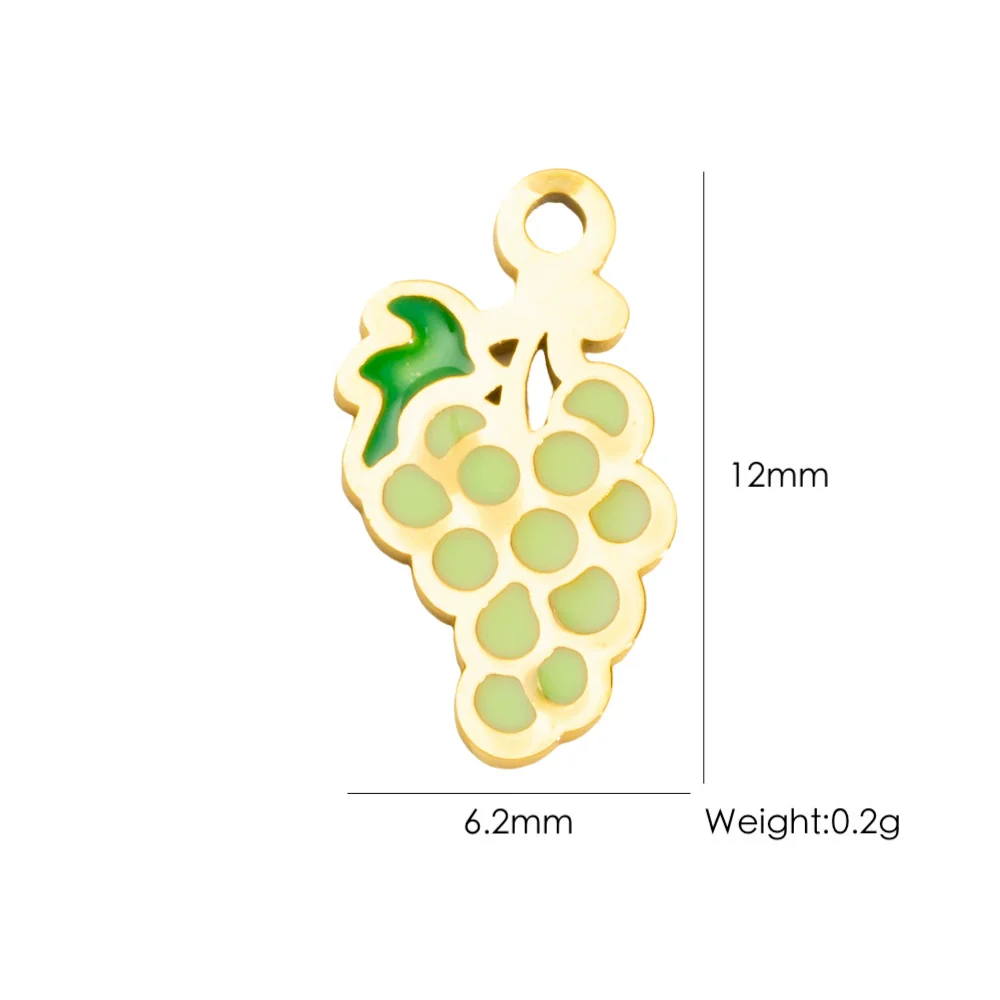 Wholesale Stainless Steel Fruit Food Style Dripping Oil Pendant Accessory - Image 16