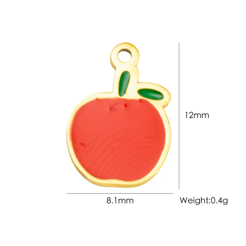 Wholesale Stainless Steel Fruit Food Style Dripping Oil Pendant Accessory - Image 20