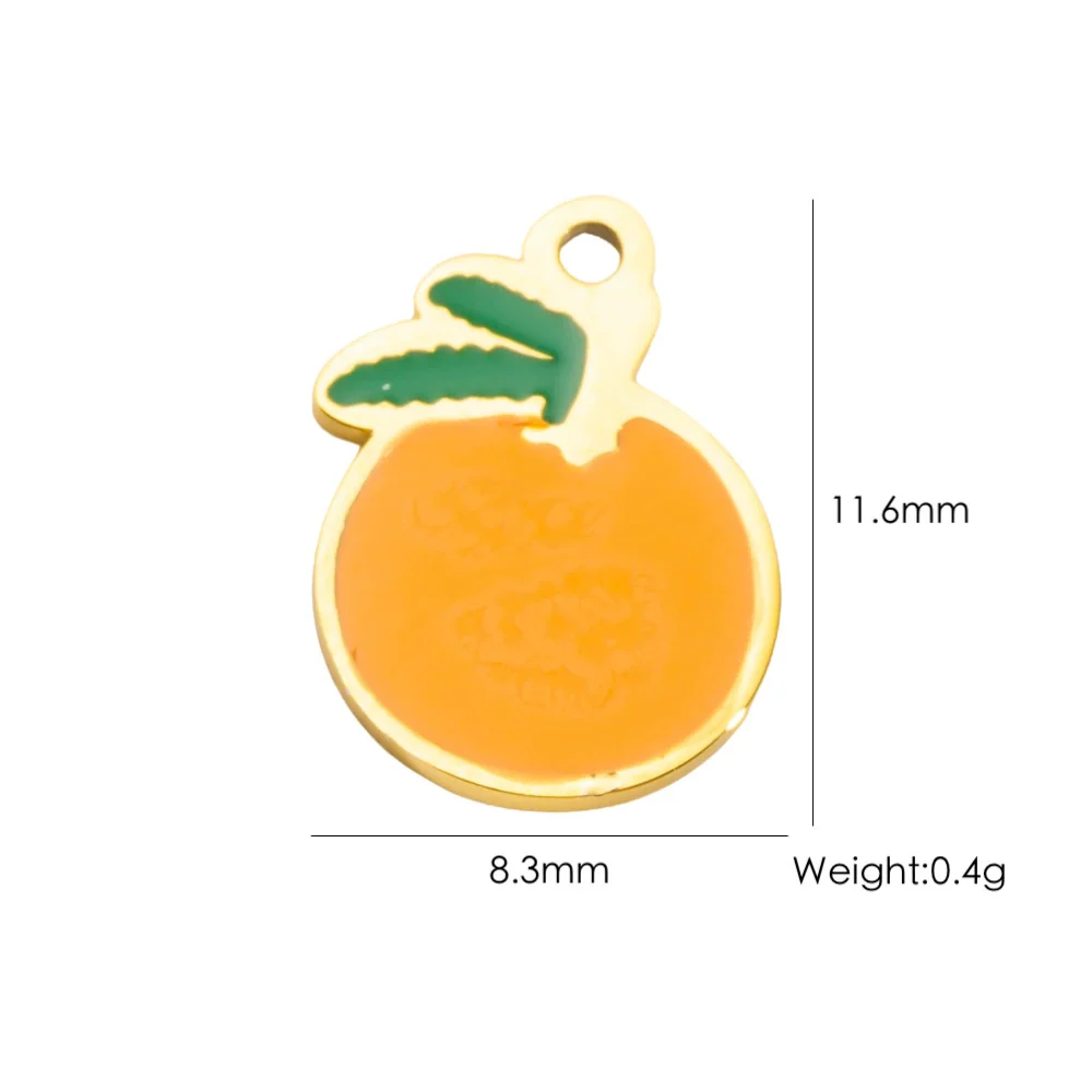 Wholesale Stainless Steel Fruit Food Style Dripping Oil Pendant Accessory - Image 22