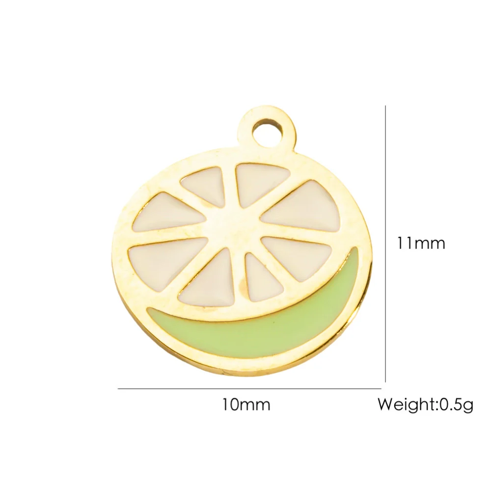 Wholesale Stainless Steel Fruit Food Style Dripping Oil Pendant Accessory - Image 23