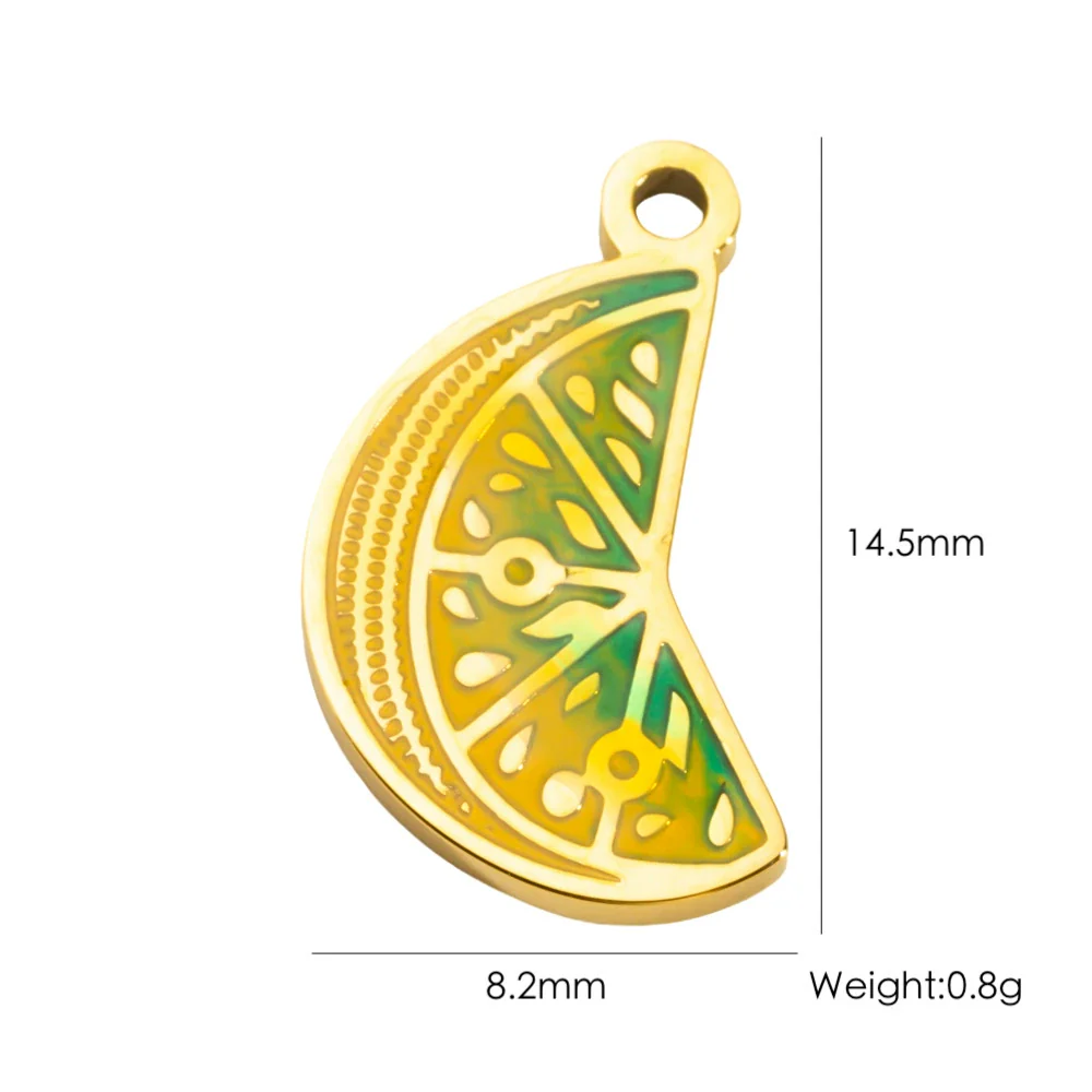 Wholesale Stainless Steel Fruit Food Style Dripping Oil Pendant Accessory - Image 60