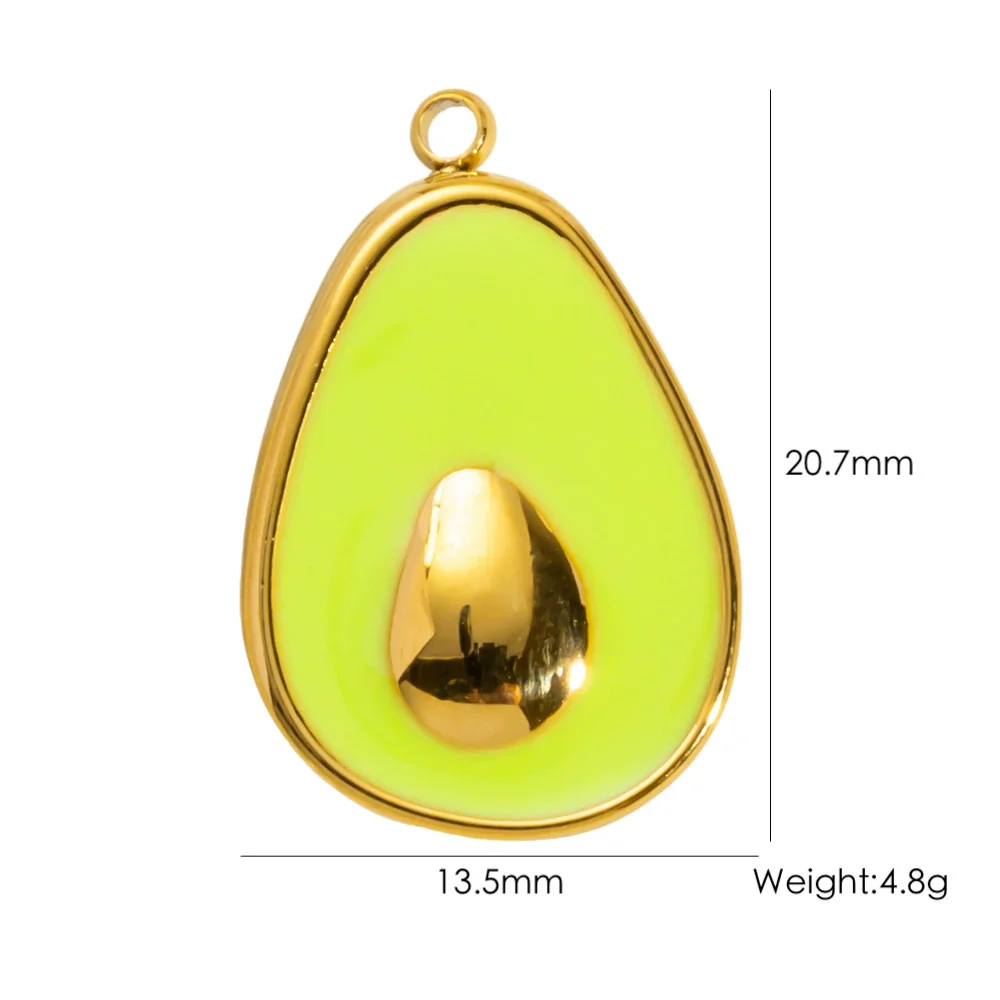 Wholesale Stainless Steel Fruit Food Style Dripping Oil Pendant Accessory - Image 70