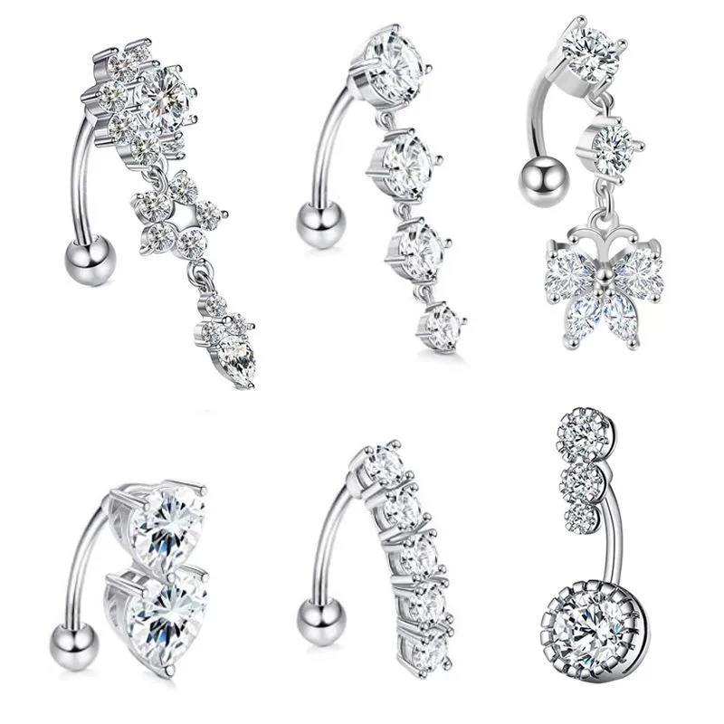 Wholesale Stainless Steel Fruit Pattern Navel Ring Set Body Piercing Jewelry - Image 6
