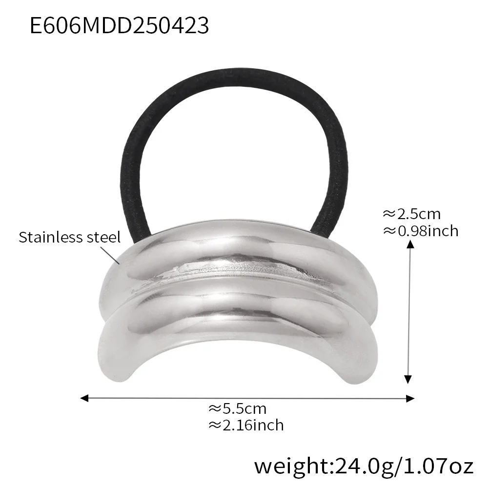 Wholesale Stainless Steel Geometric Electroplated Hair Accessories For Women - Image 7