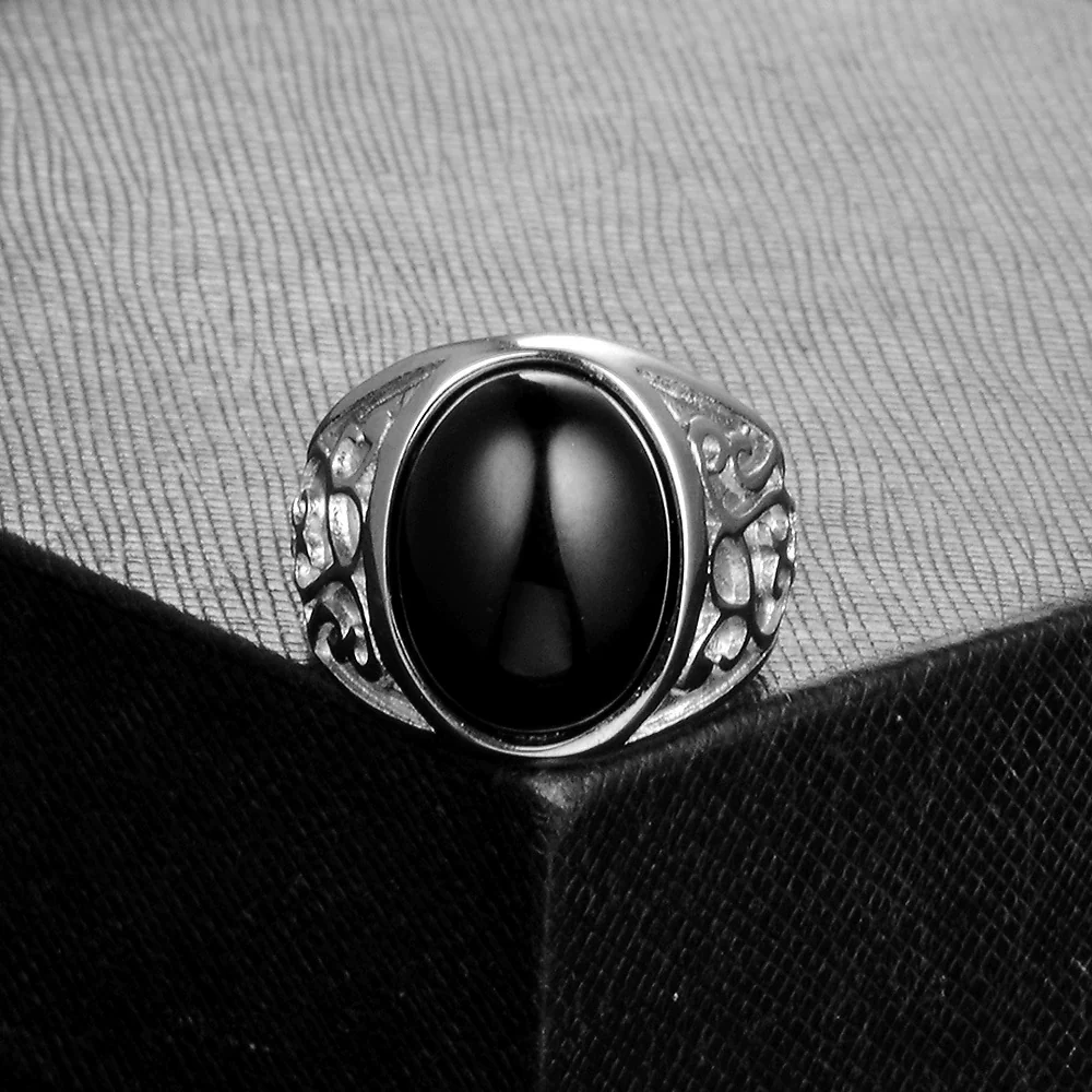 Wholesale Stainless Steel Geometric Gem Ring With Polishing Treatment - Image 2