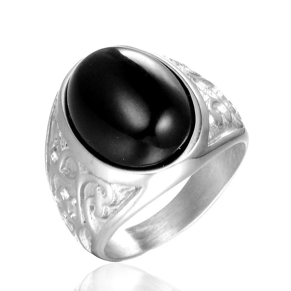 Wholesale Stainless Steel Geometric Gem Ring With Polishing Treatment - Image 6