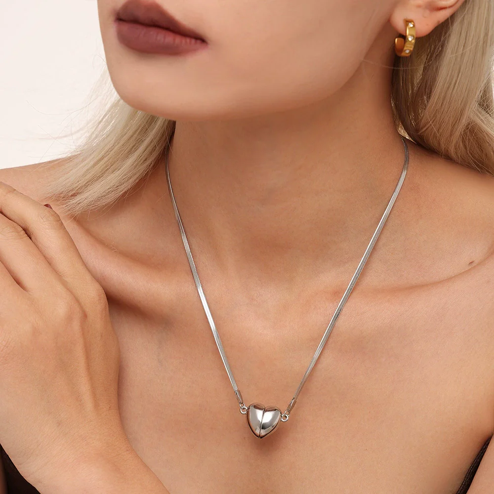 Wholesale Stainless Steel Geometric Light Luxury Detachable Pendant Clavicle Necklace For Women With Electroplating Treatment - Image 3