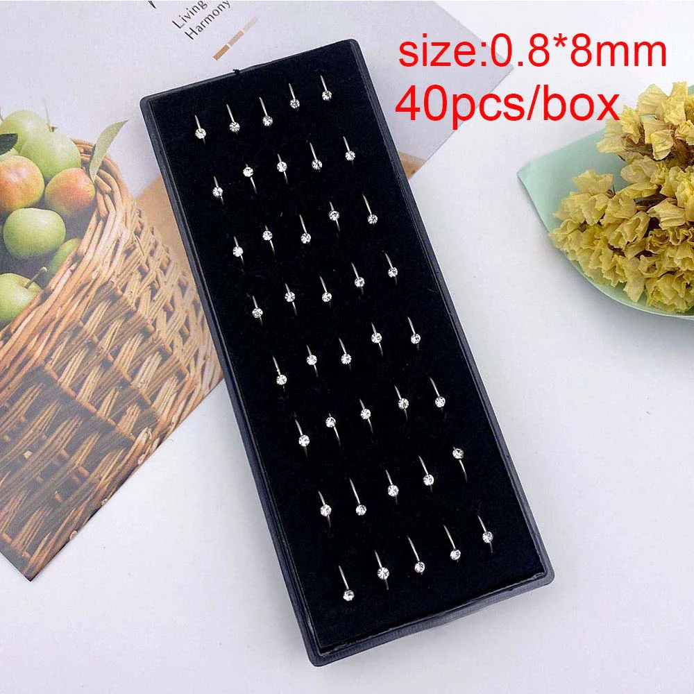Wholesale Stainless Steel Geometric Ltype Nose Ring Set With Diamonds Puncture Jewelry Unisex - Image 35