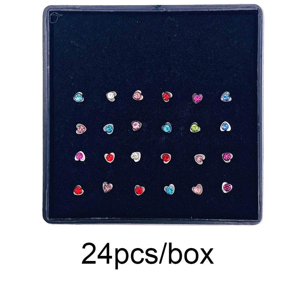 Wholesale Stainless Steel Geometric Ltype Nose Ring Set With Diamonds Puncture Jewelry Unisex - Image 41