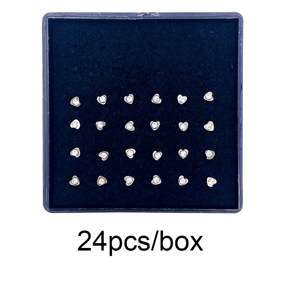 Wholesale Stainless Steel Geometric Ltype Nose Ring Set With Diamonds Puncture Jewelry Unisex - Image 42