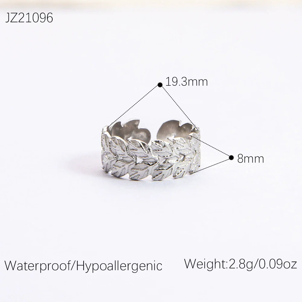 Wholesale Stainless Steel Geometric Multi Layer Irregular Plated Ring For Women - Image 10