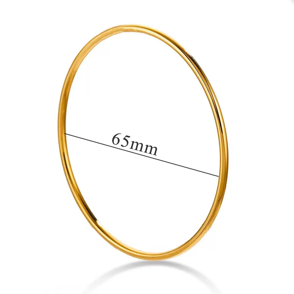 Wholesale Stainless Steel Geometric Simple Style 18K Gold Plated Polished Diy Jewelry Accessories Bracelet - Image 10