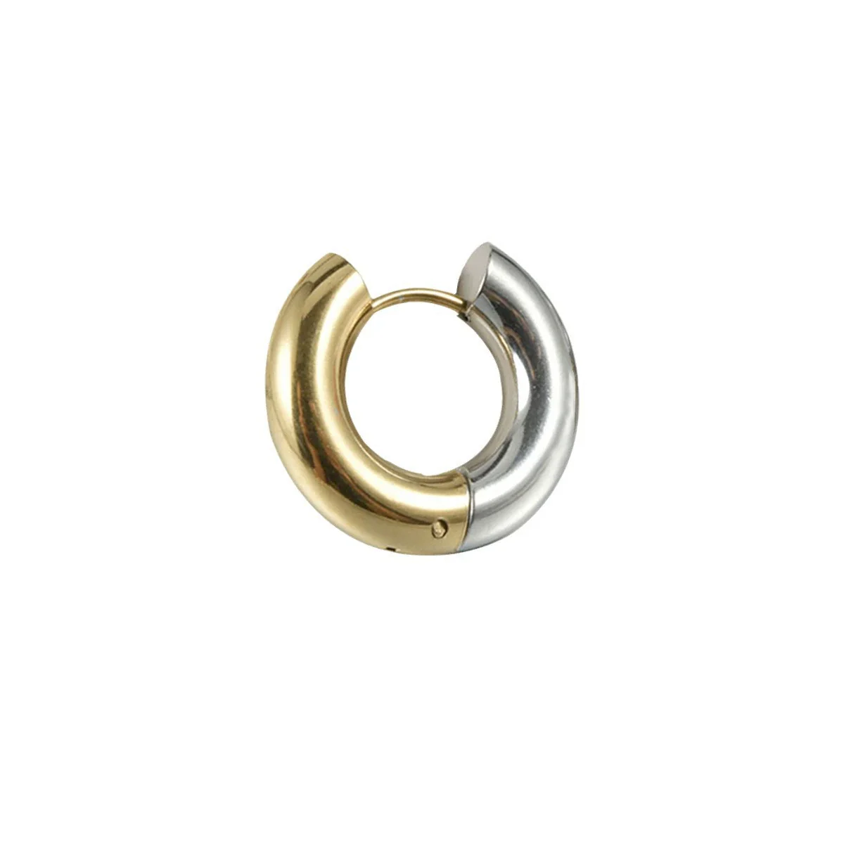 Wholesale Stainless Steel Geometric Style Electroplated Unisex Earrings - Image 5