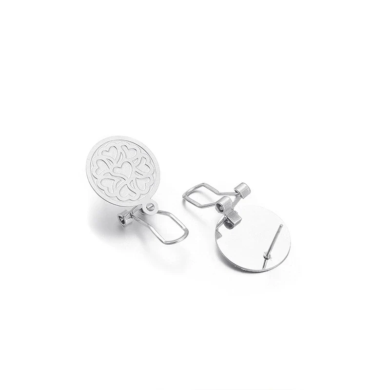 Wholesale Stainless Steel Geometric Water Drop Painting Ear Clip Jewelry - Image 15