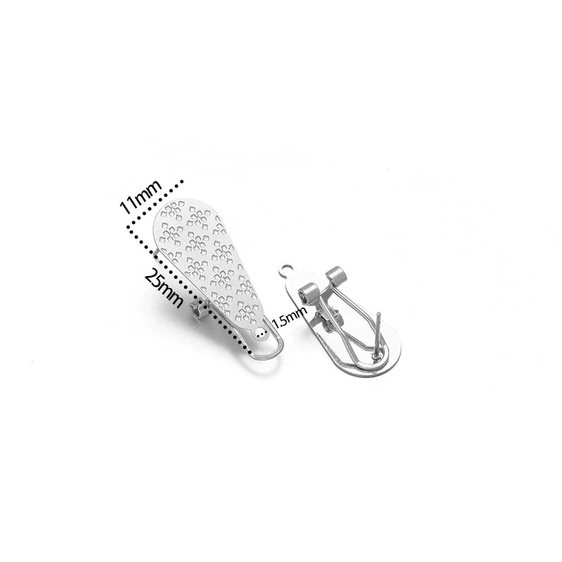 Wholesale Stainless Steel Geometric Water Drop Painting Ear Clip Jewelry - Image 17