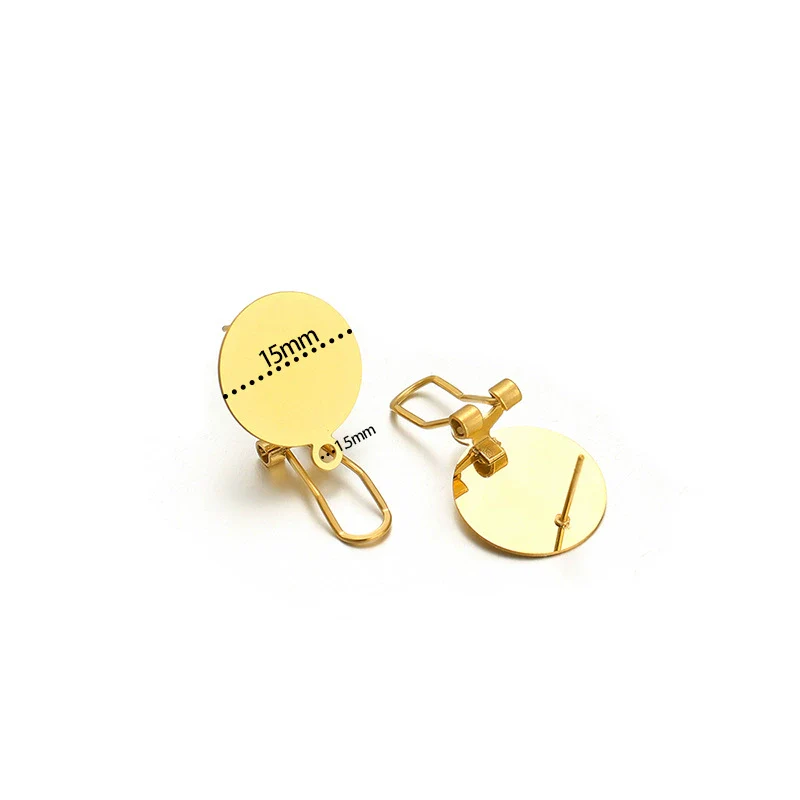 Wholesale Stainless Steel Geometric Water Drop Painting Ear Clip Jewelry - Image 6