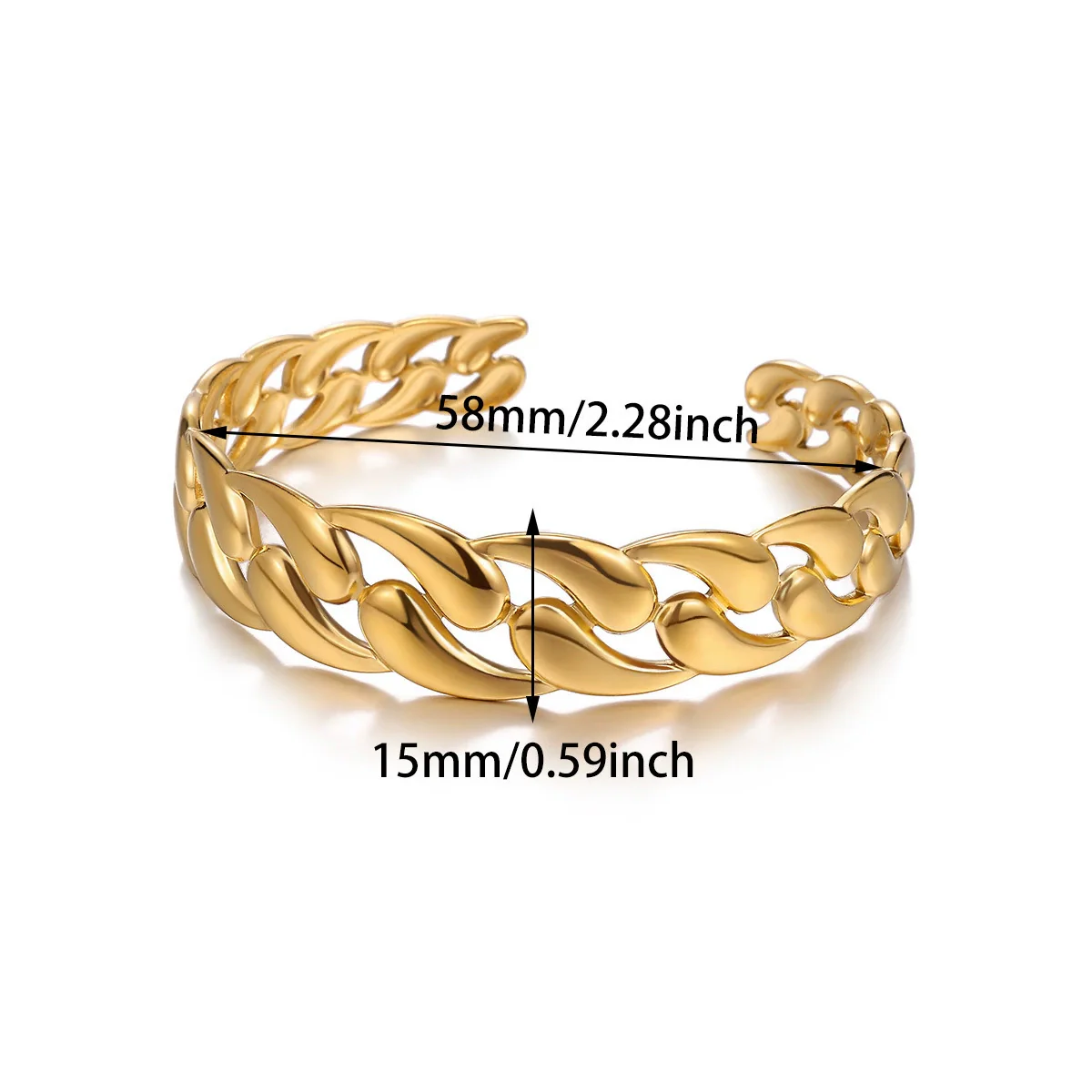 Wholesale Stainless Steel Goldplated Circular Bracelets With Retro Elegance - Image 13