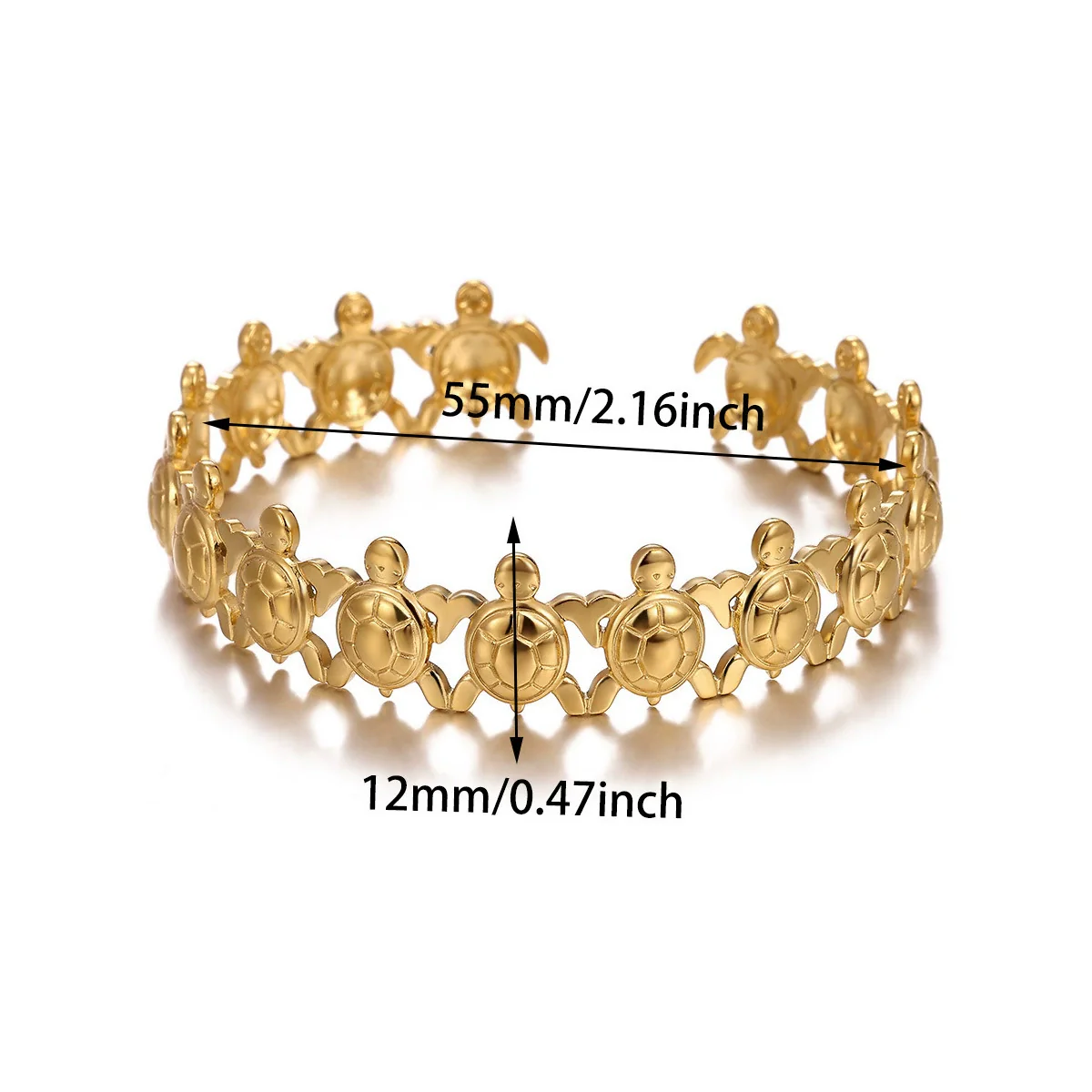 Wholesale Stainless Steel Goldplated Circular Bracelets With Retro Elegance - Image 9