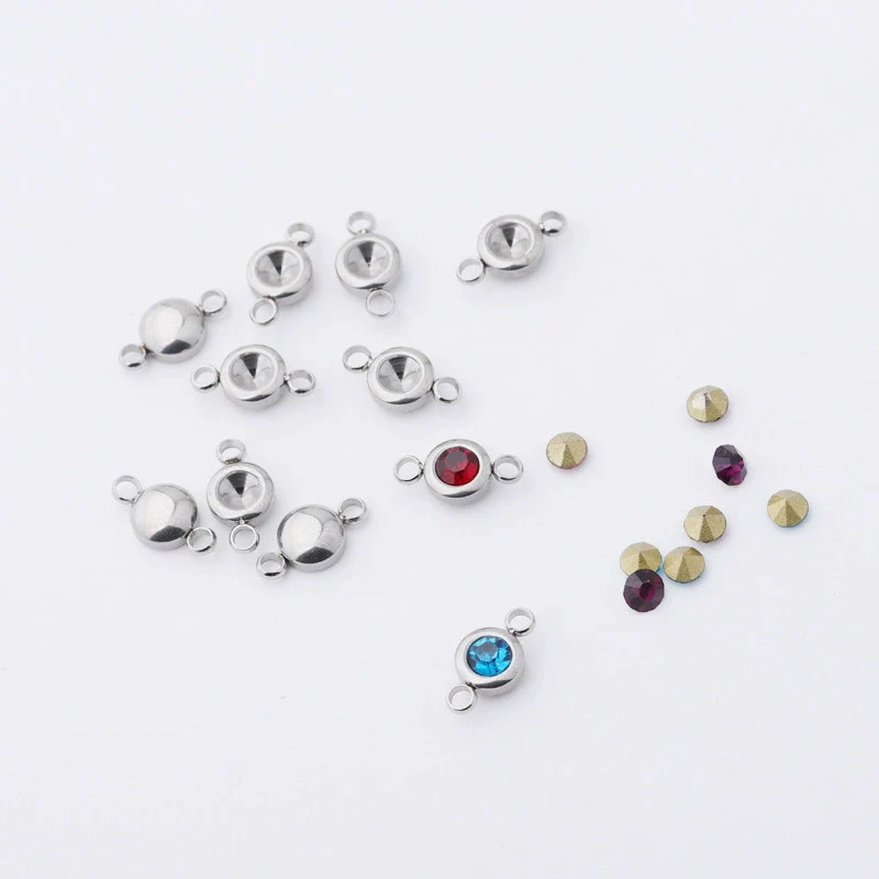 Wholesale Stainless Steel Handmade Jewelry Accessories With Round Pattern And Electroplating Process - Image 5