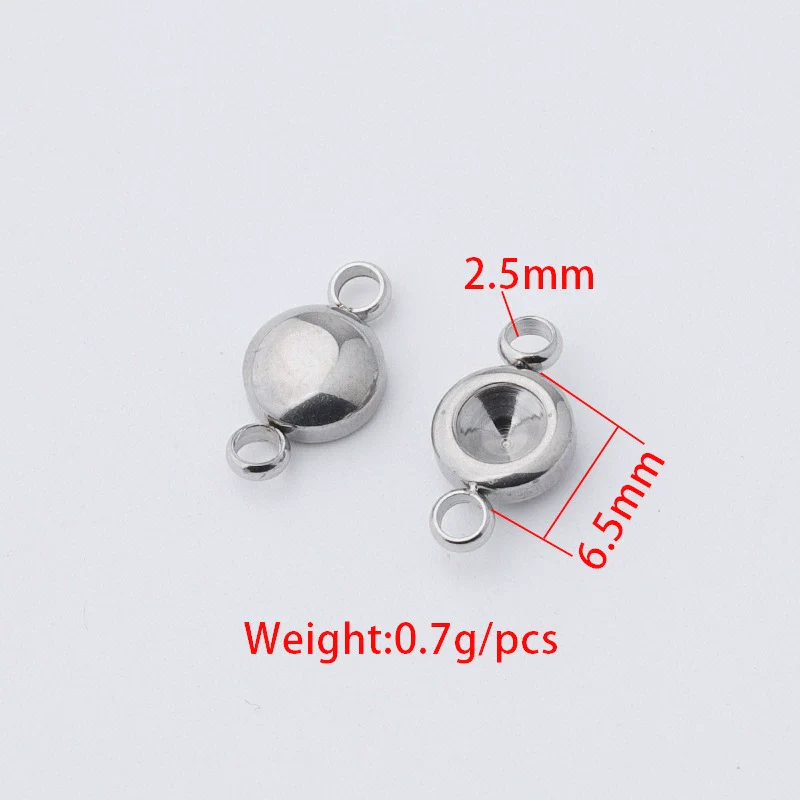Wholesale Stainless Steel Handmade Jewelry Accessories With Round Pattern And Electroplating Process - Image 6
