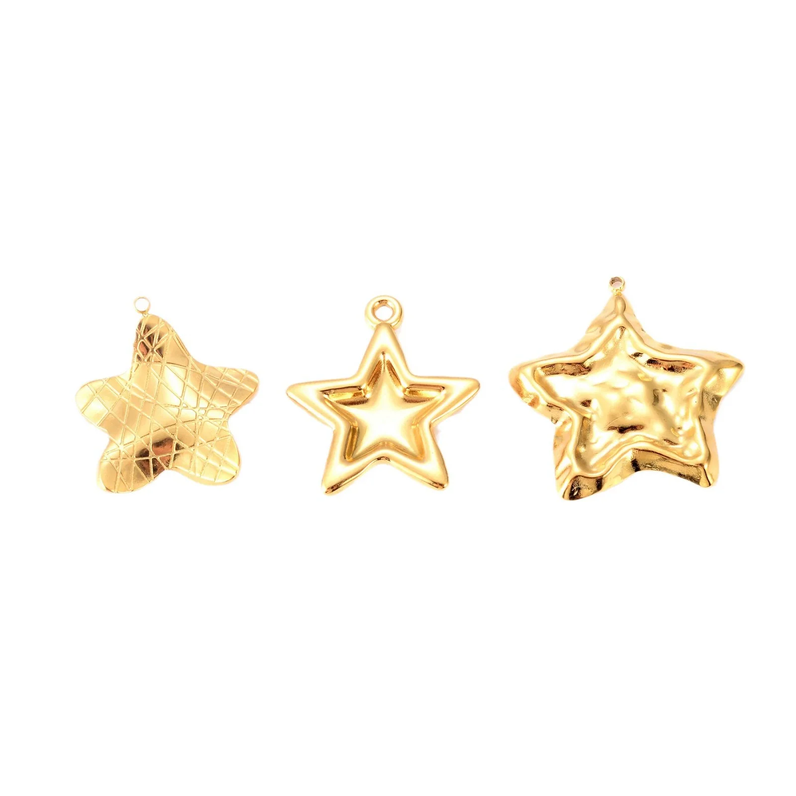 Wholesale Stainless Steel Jewelry Accessories Fivepointed Star Electroplated Pendant For Necklace And Earrings - Image 5