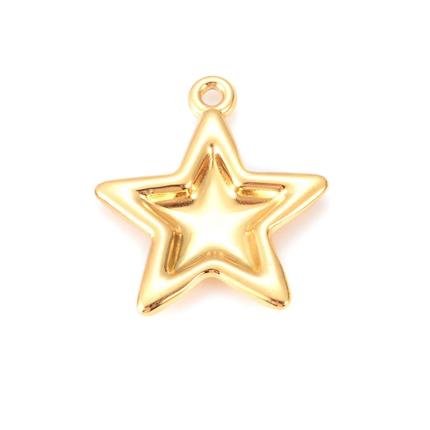 Wholesale Stainless Steel Jewelry Accessories Fivepointed Star Electroplated Pendant For Necklace And Earrings - Image 7