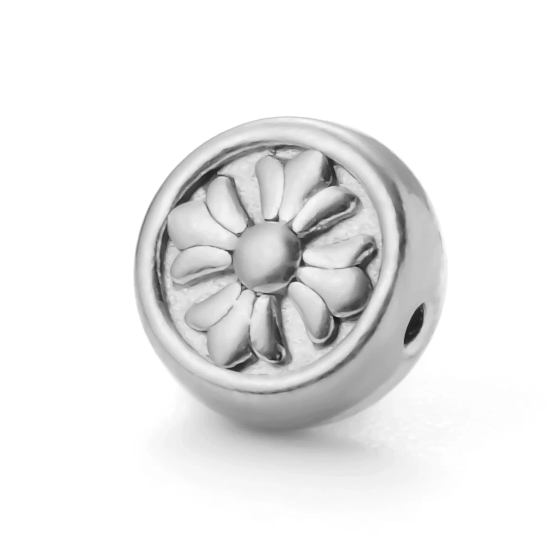 Wholesale Stainless Steel Jewelry Spacer Beads Accessories With Retro Cross Round Flower Conch Pattern And Colorpreserving Casting Electroplating Process - Image 14