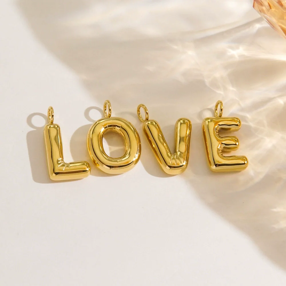 Wholesale Stainless Steel Letter Handmade Pendant With 14K Gold Expansion And Electroplating Treatment - Image 3