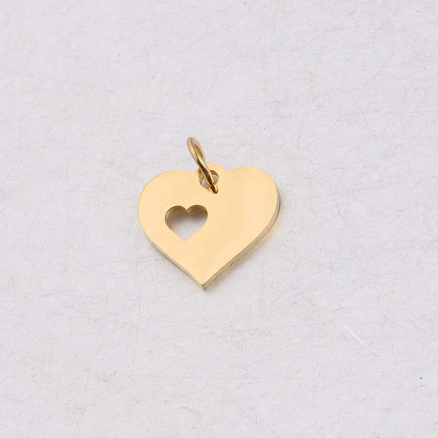 Wholesale Stainless Steel Love Heart Pendant Jewelry Accessories With Polishing Treatment And Smooth Pattern - Image 6