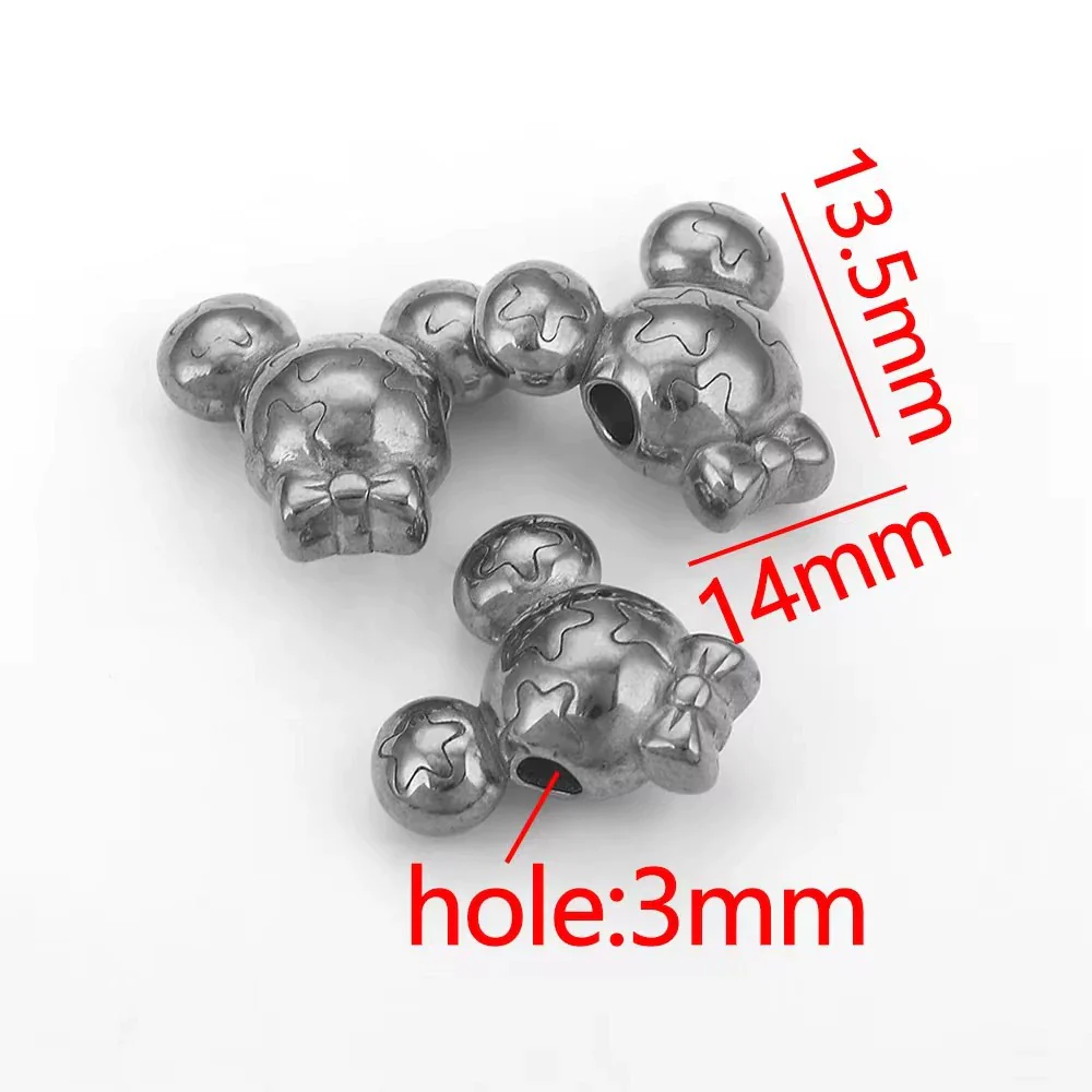 Wholesale Stainless Steel Perforated Round Baroque Style Totem Pattern 18K Gold Plated Spacer Beads For Diy Pendant Necklace And Bracelet Jewelry - Image 12