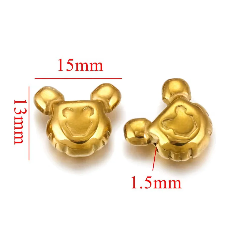 Wholesale Stainless Steel Perforated Round Baroque Style Totem Pattern 18K Gold Plated Spacer Beads For Diy Pendant Necklace And Bracelet Jewelry - Image 19