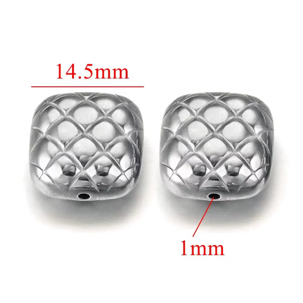 Wholesale Stainless Steel Perforated Round Baroque Style Totem Pattern 18K Gold Plated Spacer Beads For Diy Pendant Necklace And Bracelet Jewelry - Image 22