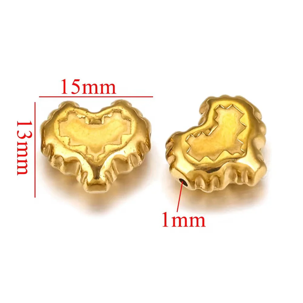 Wholesale Stainless Steel Perforated Round Baroque Style Totem Pattern 18K Gold Plated Spacer Beads For Diy Pendant Necklace And Bracelet Jewelry - Image 27