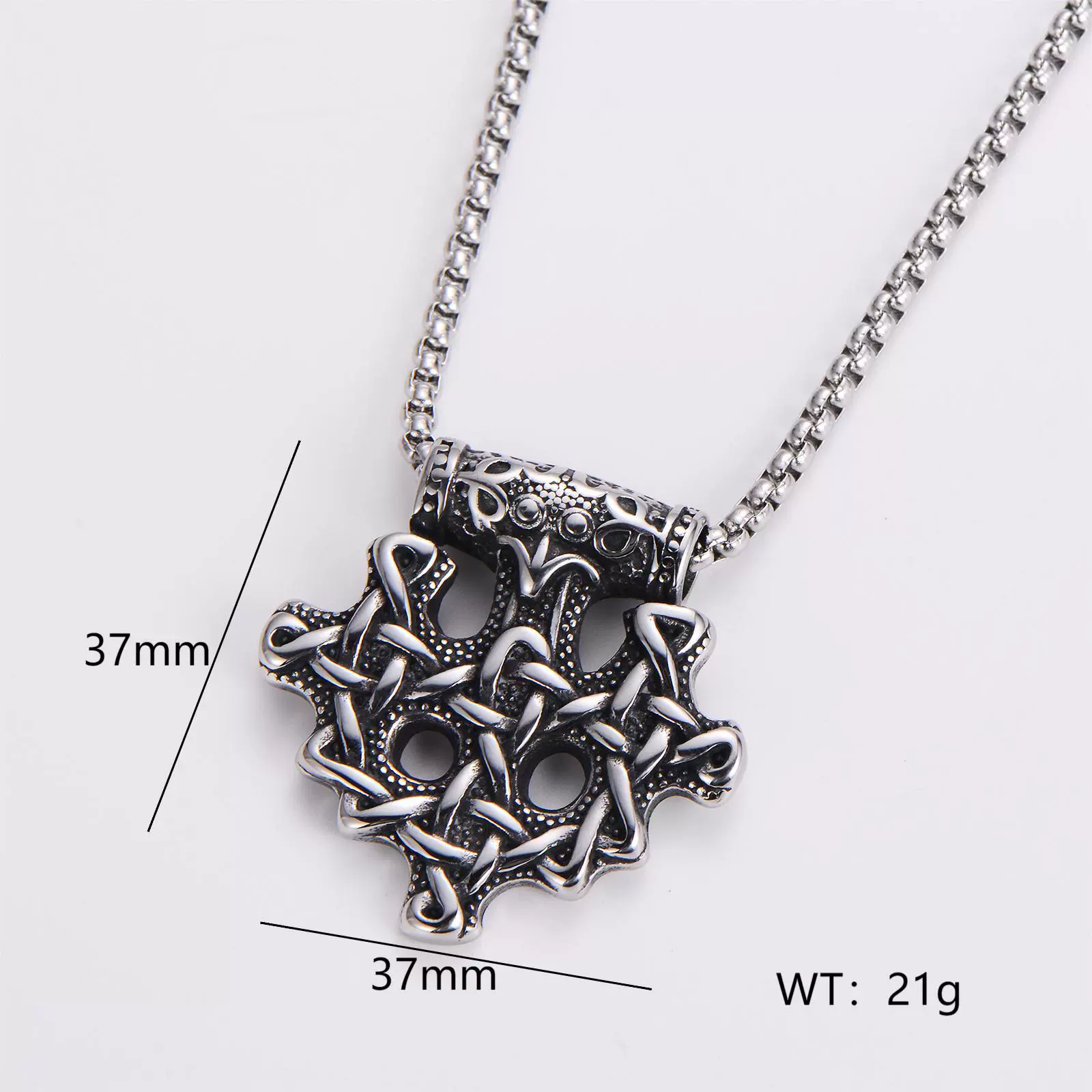 Wholesale Stainless Steel Ship Anchor Cross Truck Pendant Necklace For Men With Geometric Style And Polishing Process - Image 11