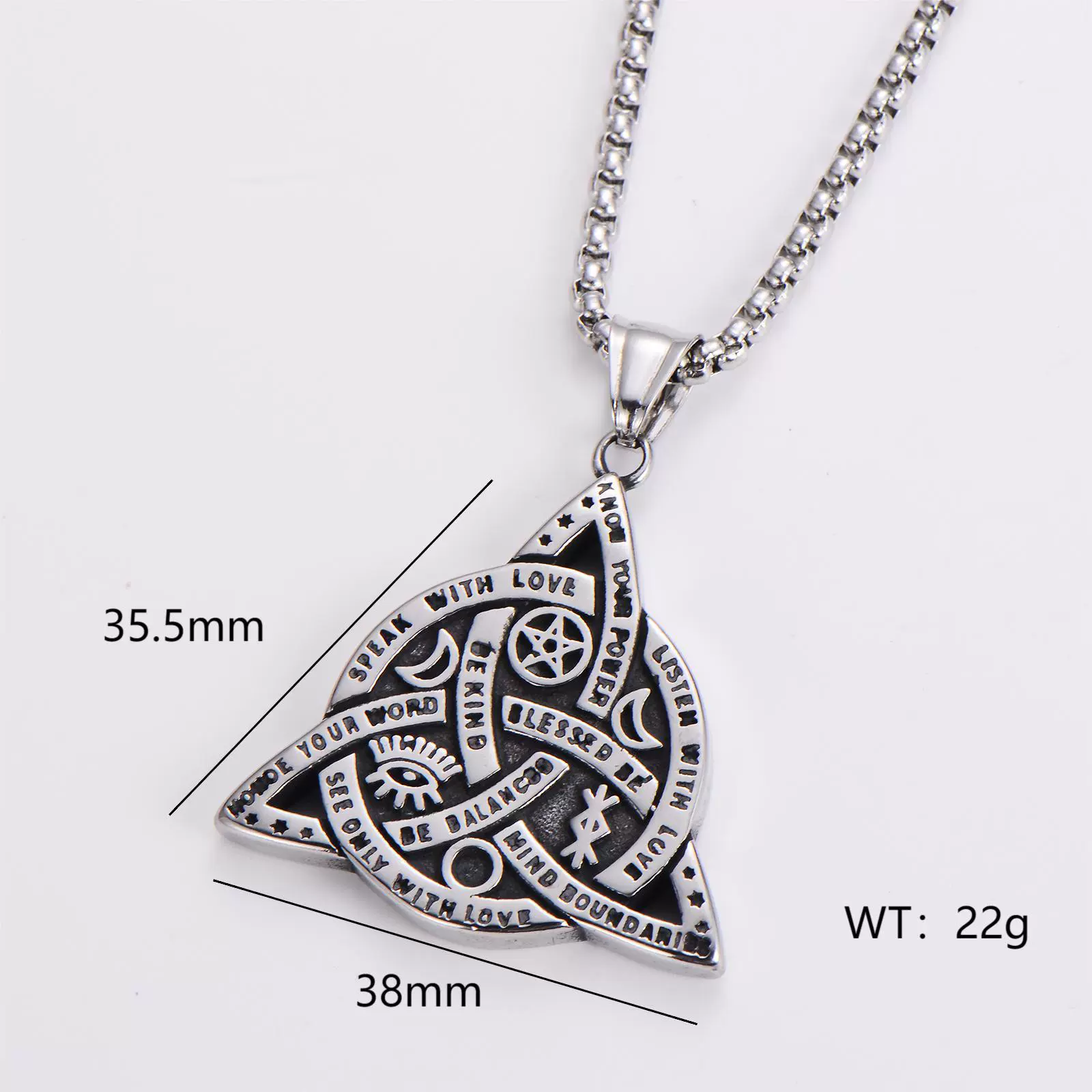 Wholesale Stainless Steel Ship Anchor Cross Truck Pendant Necklace For Men With Geometric Style And Polishing Process - Image 13