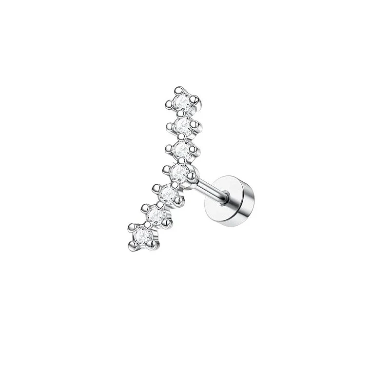 Wholesale Stainless Steel Star Shape Ear Nail Piercing Jewelry - Image 20