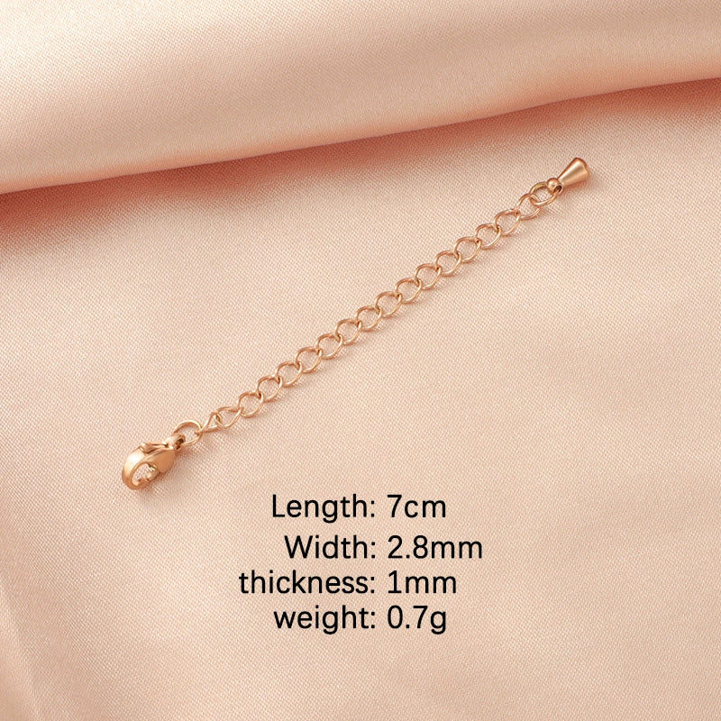 Wholesale Stainless Steel Tail Chain Jewelry Accessories With Doubleheaded Lobster Buckle And Electroplating Process - Image 8