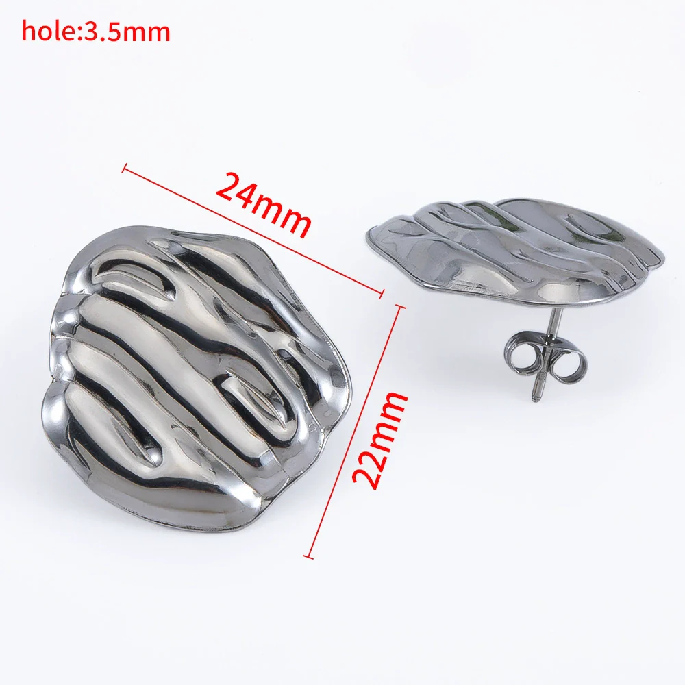 Wholesale Stainless Steel Titanium Steel Earrings With Conch Love Pattern Electroplating For Female Light Luxury Fashion Style - Image 14