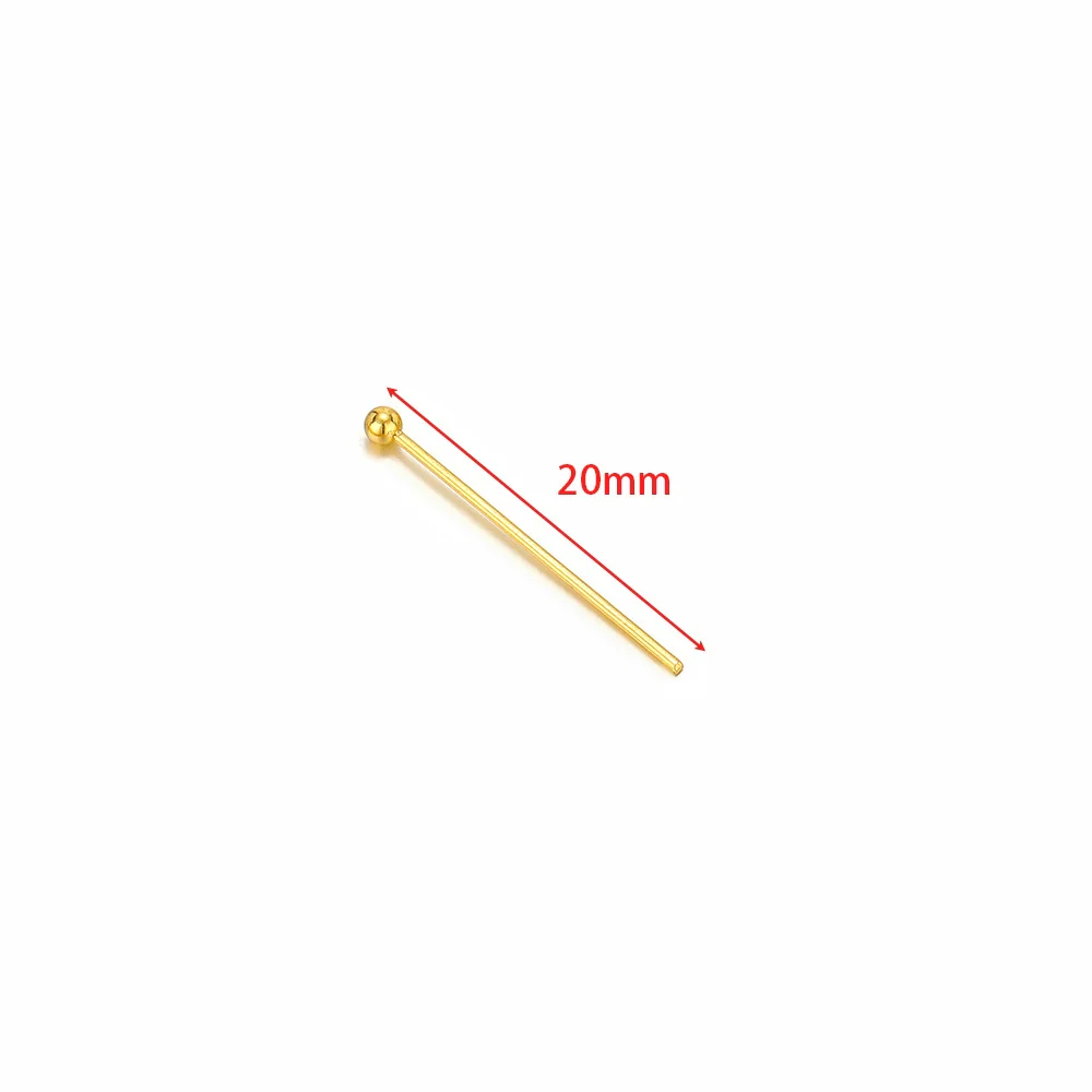 Wholesale Stainless Steel Vacuum Goldplated Simple Geometric Glossy Beaded Needle Earrings Fashion Accessories - Image 24