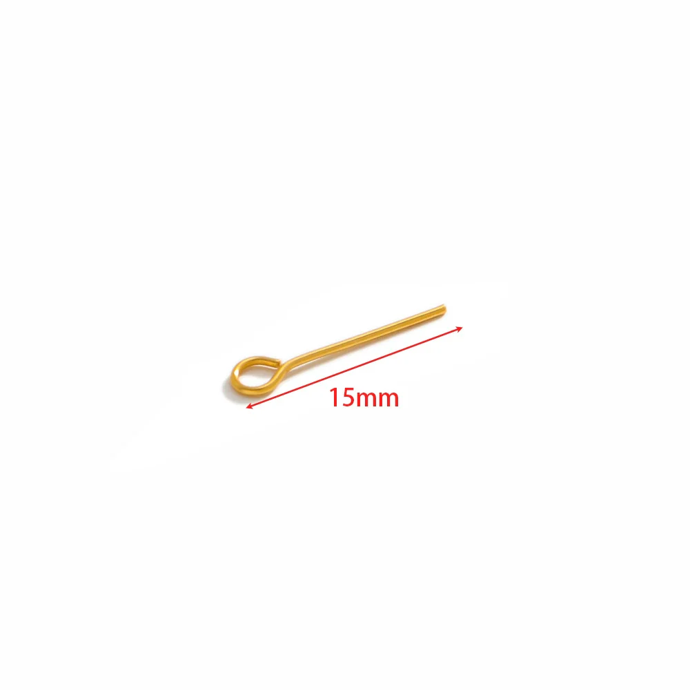 Wholesale Stainless Steel Vacuum Goldplated Simple Geometric Glossy Beaded Needle Earrings Fashion Accessories - Image 5