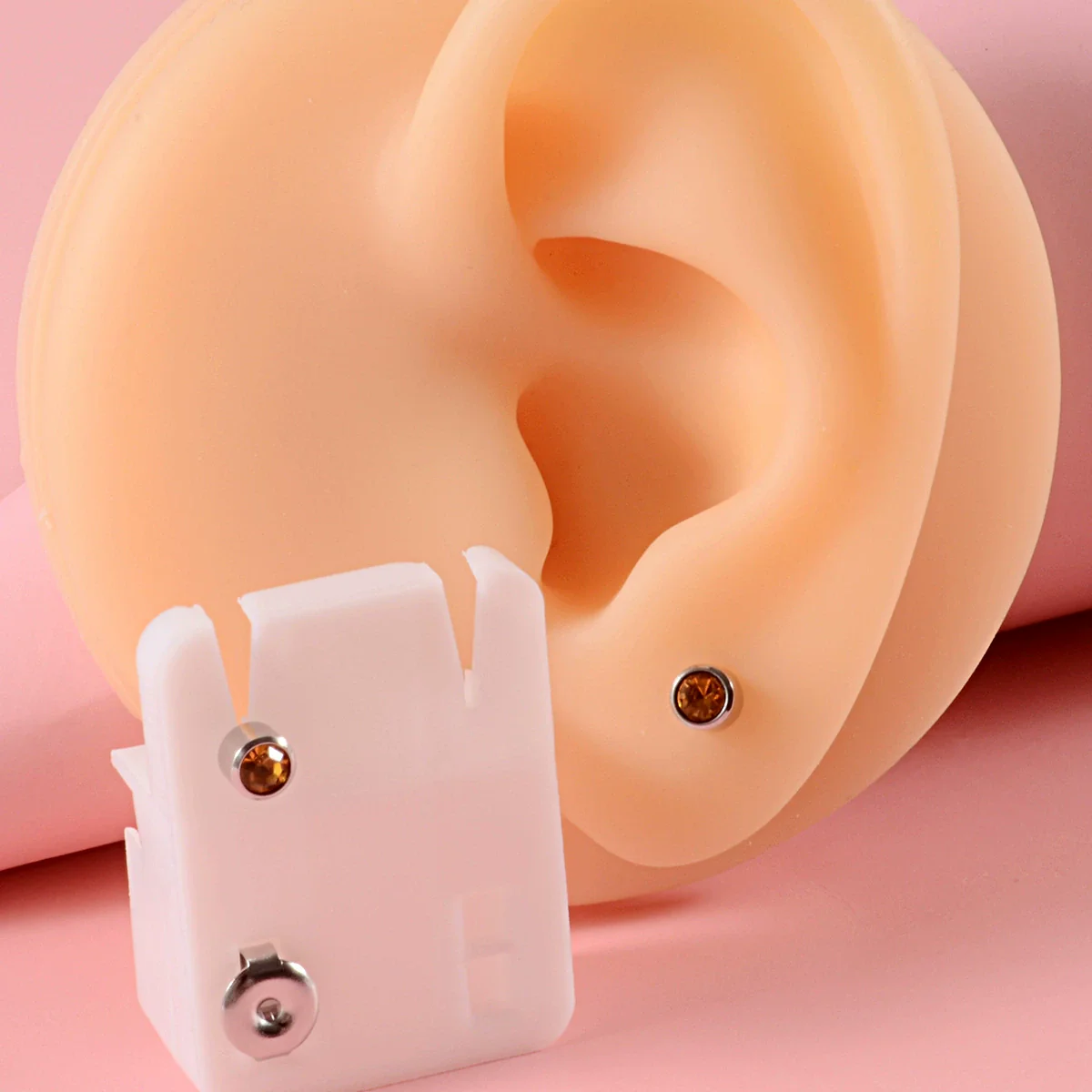 Wholesale Stud Earrings 304 Stainless Steel Geometric Czech Diamond 24K Real Gold Plated Nickelfree Ethylene Oxide Disinfected Unisex - Image 16